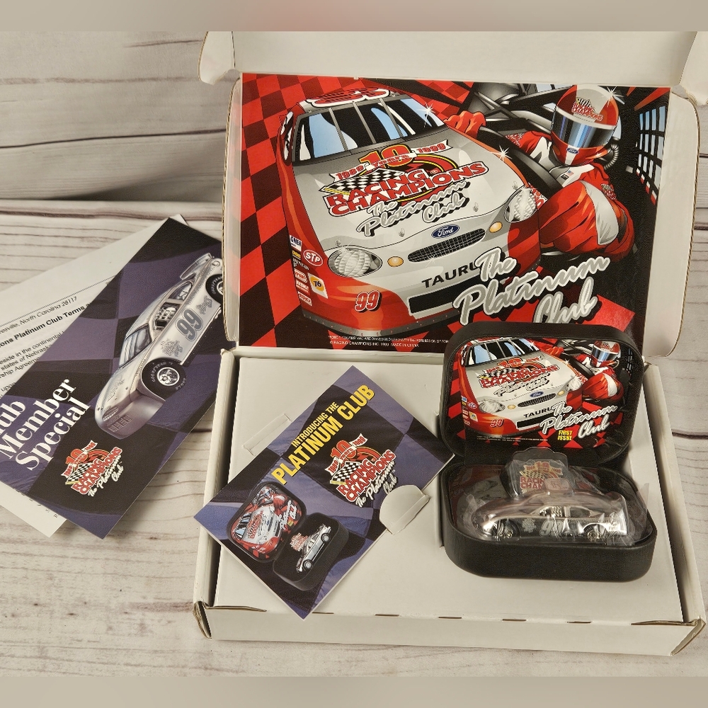 Racing Champions 1st Issue Platinum Club 10th Year Collectors Edition Toy Car